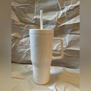 White Tumbler with Ghost Design